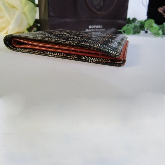 Authentic 2006 Goyard Bifold Wallet Black & Tan - Picture 16 of 16